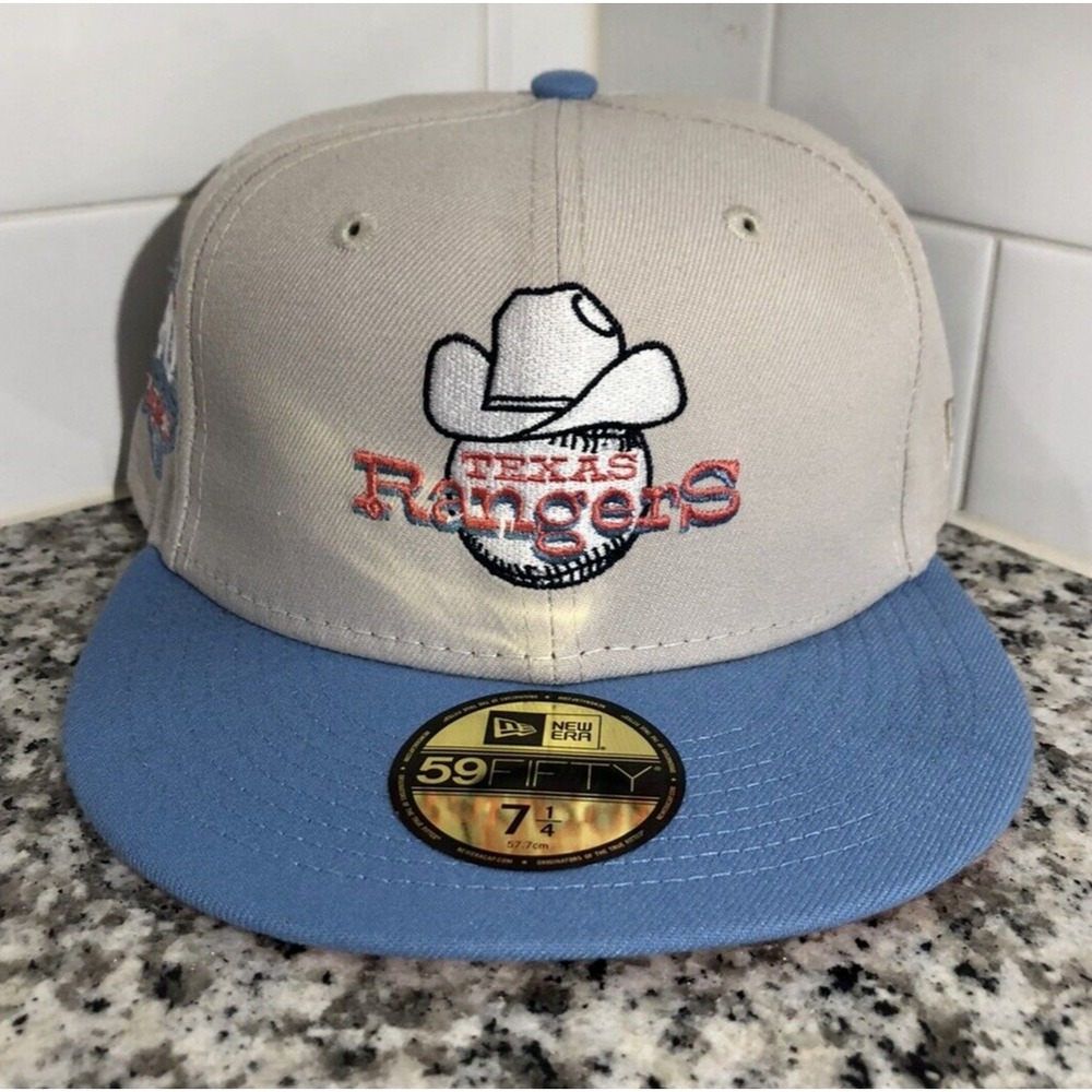 New Era Texas Rangers 59FIFTY MLB 40th Anniversary Iced Lava Fitted Hat 7 1/4